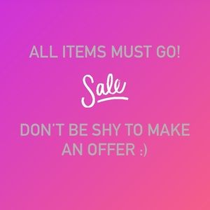 Entire shop must Sell!